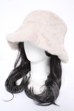 画像2: axes femme / リバーシブルファーバケハ  ベージュ Y-26-08-26-023-AX-AC-SZ-ZY (2)
