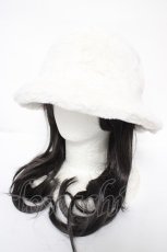 画像1: axes femme POETIQUE / フェイクファーバケットハット  生成り Y-26-08-26-026-AX-AC-SZ-ZY (1)