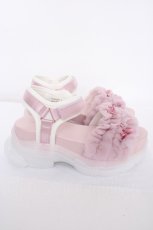 画像4: axes femme POETIQUE / チュールフリルスポサン L ピンク Y-26-08-28-046-AX-SH-SZ-ZY (4)