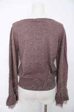 画像2: axes femme / リボン付ニットプルオーバー M グレージュ Y-26-08-28-079-AX-TO-SZ-ZY (2)