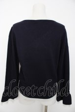 画像2: axes femme / リボン付ニットプルオーバー M 紺 Y-26-08-28-080-AX-TO-SZ-ZY (2)