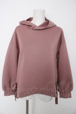 画像1: axes femme / サイドリボンパーカープルオーバー M ピンク Y-26-08-28-097-AX-TO-SZ-ZY (1)