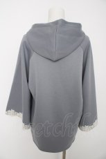 画像2: axes femme / ダンボールニットポンチョ M グレー Y-26-08-28-099-AX-TO-SZ-ZY (2)