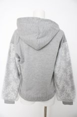 画像2: axes femme / ボリュームレース袖パーカー M 杢グレー Y-26-08-28-104-AX-TO-SZ-ZY (2)