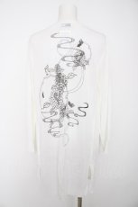 画像2: Ozz On / バックプリントロングカーデ  白 Y-26-08-28-112-OO-TO-SZ-ZY (2)