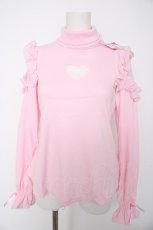 画像1: Angelic Pretty / Lacy Heartタートルネックカットソー  ピンク Y-26-08-28-115-AP-TO-SZ-ZY (1)