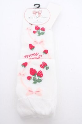 Preview of 眞白ありす/ECMAOVKイチゴ　オーバーニー 23-25cm 淡桃