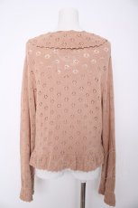 画像2: PINK HOUSE / 透かし編みボレロ風カーディガン F ピンクベージュ Y-26-08-28-125-LO-TO-SZ-ZY (2)