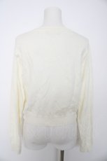 画像2: m petit by misako / AM*ハート透かしニットカーディガン L 淡薄橙 Y-26-08-28-128-LO-TO-SZ-ZY (2)