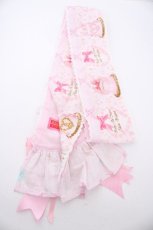 画像2: BABY,THE STARS SHINE BRIGHT / Princess Entremets A Dream in a Sweet Castle柄エシャルプ  ピンク Y-26-08-28-020-BA-ZA-SZ-ZY (2)