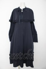 画像1: FLC / MINA*ケープワンピース 4L 紺 Y-26-08-28-152-LO-OP-SZ-ZY (1)
