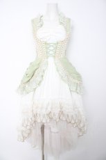 画像1: YUPBRO / Trip To Riparbella Lolita Jumper Dress Set S グリーン Y-26-08-28-156-LO-OP-SZ-ZY (1)
