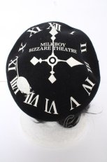 画像1: MILKBOY / BIZZARE THEATREベレー  黒 Y-26-08-28-022-MB-AC-SZ-ZY (1)