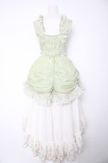 画像2: YUPBRO / Trip To Riparbella Lolita Jumper Dress Set S グリーン Y-26-08-28-156-LO-OP-SZ-ZY (2)