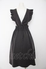 画像2: axes femme POETIQUE / ボタンデザインジャンスカ  グレー Y-26-08-28-159-AX-OP-SZ-ZY (2)