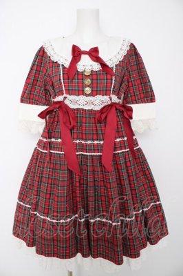 Preview of タータンチェックシャーメインワンピース  アカ