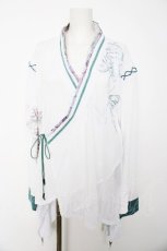 画像1: Ozz oneste / 琉金幻想 羽織  白 Y-26-08-28-177-OO-TO-SZ-ZY (1)