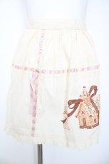 画像1: axes femme kawaii / お菓子の家プリントエプロン  生成り Y-26-08-28-192-AX-SK-SZ-ZY (1)