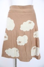 画像1: Franche Lippee / ひつじニットスカート M ブラウン Y-26-08-28-194-LO-SK-SZ-ZY (1)