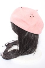 画像2: Emily Temple cute / カットワークベレー帽  ピンク Y-26-08-28-027-ET-AC-SZ-ZY (2)