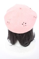 画像3: Emily Temple cute / カットワークベレー帽  ピンク Y-26-08-28-027-ET-AC-SZ-ZY (3)