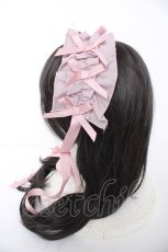 画像2: Chalmiere / フリルヘッドドレス  ピンク Y-26-08-28-029-AX-AC-SZ-ZY (2)