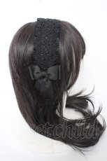 画像3: m petit by misako / TT*AMレースカチューシャ  中黒 Y-26-08-28-030-LO-AC-SZ-ZY (3)