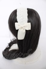 画像2: m petit by misako / TT*AMレースカチューシャ  中白 Y-26-08-28-031-LO-AC-SZ-ZY (2)