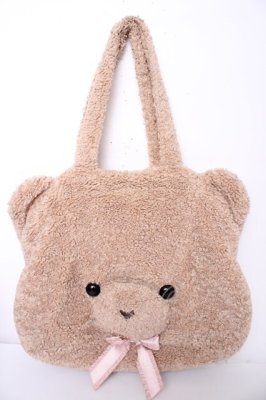 Preview of PINK HOUSE×misako&erinko　ぬいぐるみテディトートバッグ F キャメル
