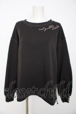 画像1: axes femme / アソート刺繍裏起毛トレーナー F チャコール Y-26-08-29-050-AX-TO-SZ-ZY (1)