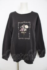 画像1: axes femme / サガラ刺繍裏起毛トレーナー F チャコール Y-26-08-29-051-AX-TO-SZ-ZY (1)