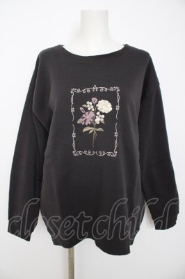 Preview of サガラ刺繍裏起毛トレーナー F チャコール