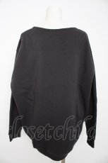 画像2: axes femme / サガラ刺繍裏起毛トレーナー F チャコール Y-26-08-29-051-AX-TO-SZ-ZY (2)
