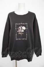 画像1: axes femme / サガラ刺繍裏起毛トレーナー F チャコール Y-26-08-29-052-AX-TO-SZ-ZY (1)