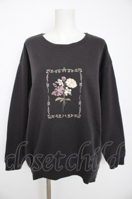 Preview of サガラ刺繍裏起毛トレーナー F チャコール
