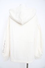 画像2: axes femme POETIQUE / 刺繍ハーフジップパーカー M 生成り Y-26-08-29-053-AX-TO-SZ-ZY (2)