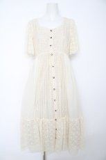 画像1: axes femme / レース×シフォンドレス風ワンピース F 生成り Y-26-08-29-079-AX-OP-SZ-ZY (1)