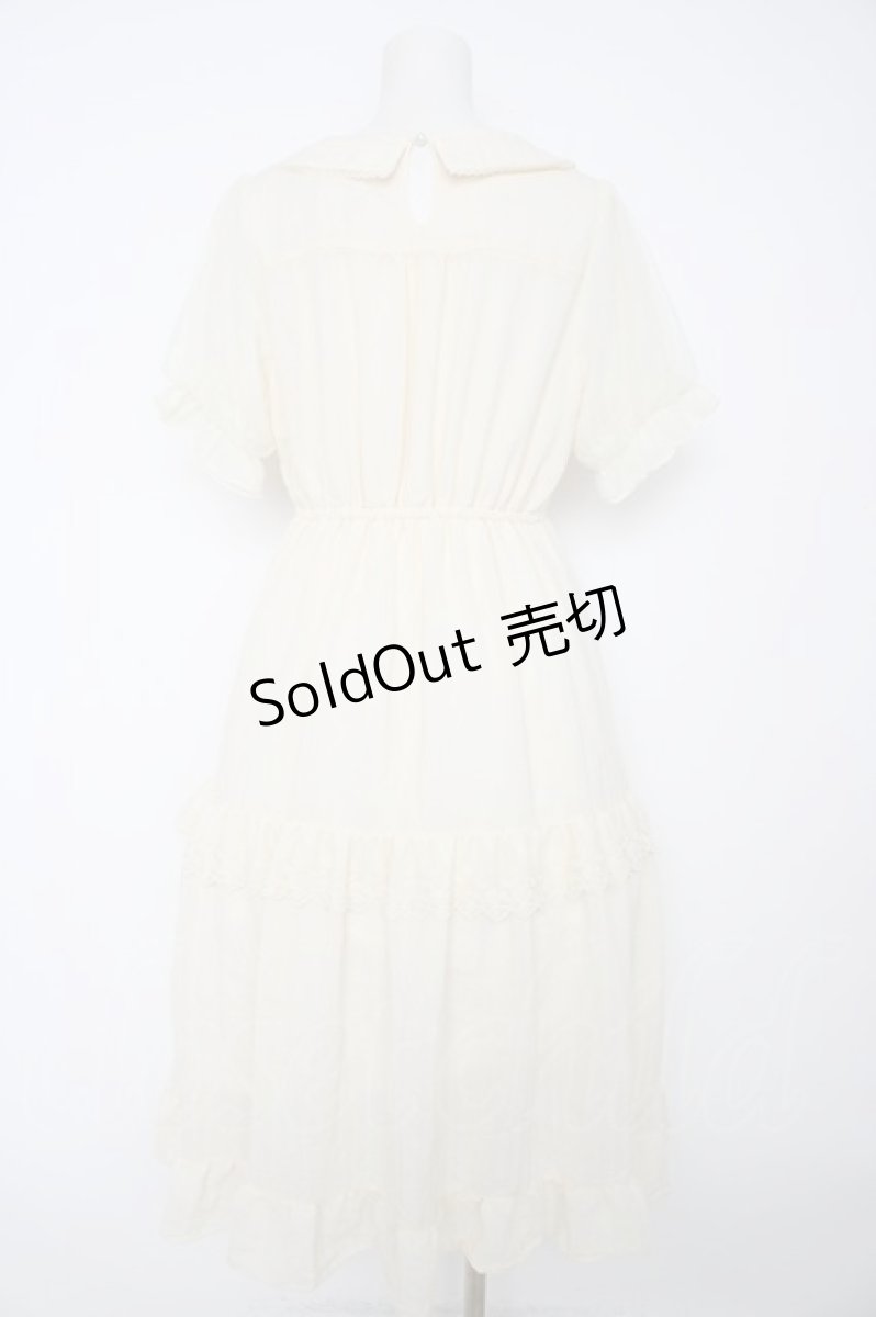画像2: axes femme POETIQUE / ティアードドーリーワンピース M 生成り Y-26-08-29-080-AX-OP-SZ-ZH (2)
