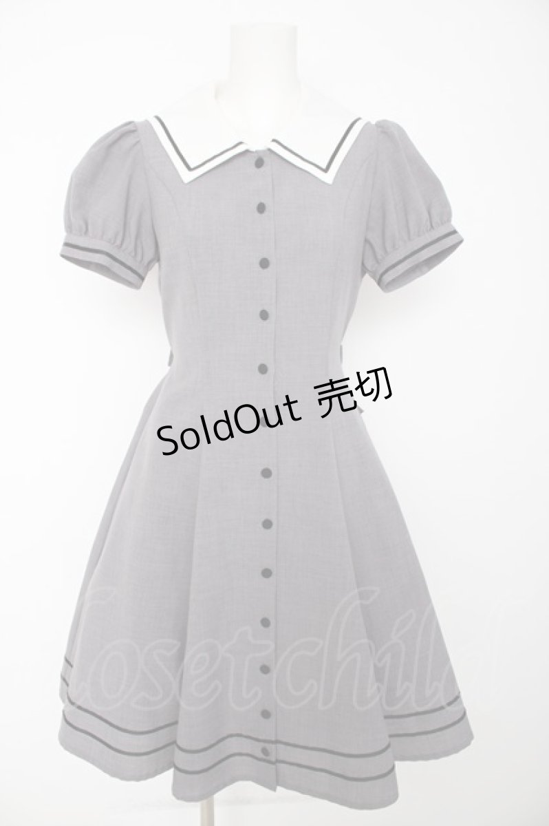画像1: Innocent World White / マリンワンピース M グレー Y-26-08-29-086-IW-OP-SZ-ZY (1)