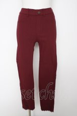 画像1: axes femme / 裾刺繍レギンスパンツ  ワイン Y-26-08-29-094-AX-PA-SZ-ZY (1)