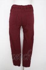 画像2: axes femme / 裾刺繍レギンスパンツ  ワイン Y-26-08-29-094-AX-PA-SZ-ZY (2)