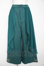 画像1: axes femme POETIQUE / フレアデザインワイドパンツ M グリーン Y-26-08-29-098-AX-PA-SZ-ZY (1)