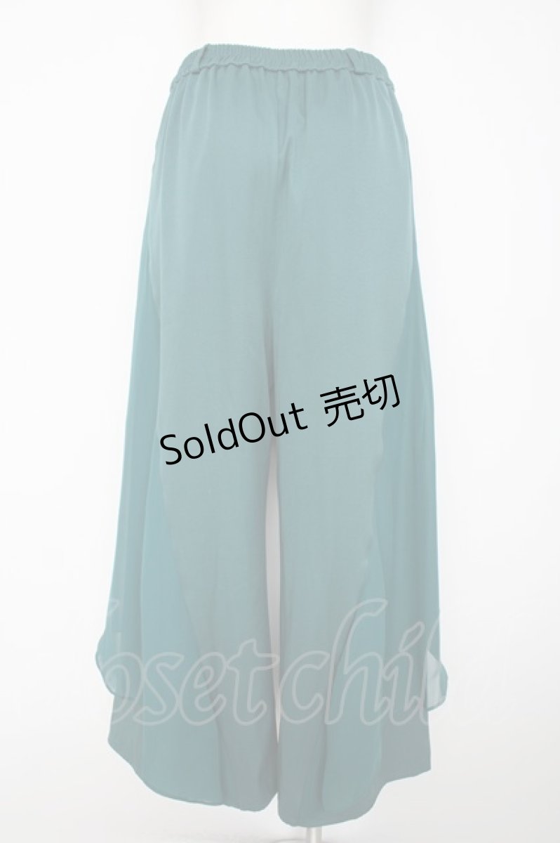画像2: axes femme POETIQUE / フレアデザインワイドパンツ M グリーン Y-26-08-29-098-AX-PA-SZ-ZY (2)