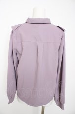 画像2: axes femme POETIQUE / バタフライ刺繍襟ブラウス  ラベンダー Y-26-08-29-025-AX-BL-SZ-ZY (2)