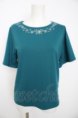 画像1: axes femme / エトワール装飾Ｔシャツ F グリーン Y-26-08-29-028-AX-TS-SZ-ZY (1)