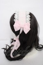 画像2: BABY,THE STARS SHINE BRIGHT / ロザリィ・ローズヘッドドレス  ピンク×白レース Y-26-08-29-006-BA-AC-SZ-ZY (2)