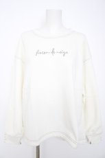 画像1: axes femme / アソート刺繍裏起毛トレーナー F 生成り Y-26-08-29-041-AX-TO-SZ-ZY (1)