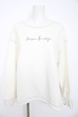画像1: axes femme / アソート刺繍裏起毛トレーナー F 生成り Y-26-08-29-042-AX-TO-SZ-ZY (1)