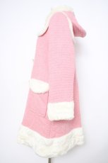 画像2: Heart E / ファー付リボンダッフルコート  ピンク Y-26-09-01-021-LO-CO-SZ-ZY (2)