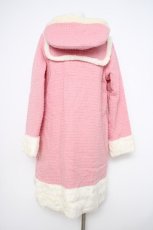 画像3: Heart E / ファー付リボンダッフルコート  ピンク Y-26-09-01-021-LO-CO-SZ-ZY (3)